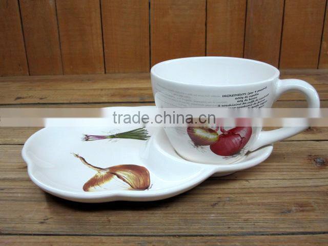 wholesale ceramic tea cups and saucers porcelain plates big tea saucers set