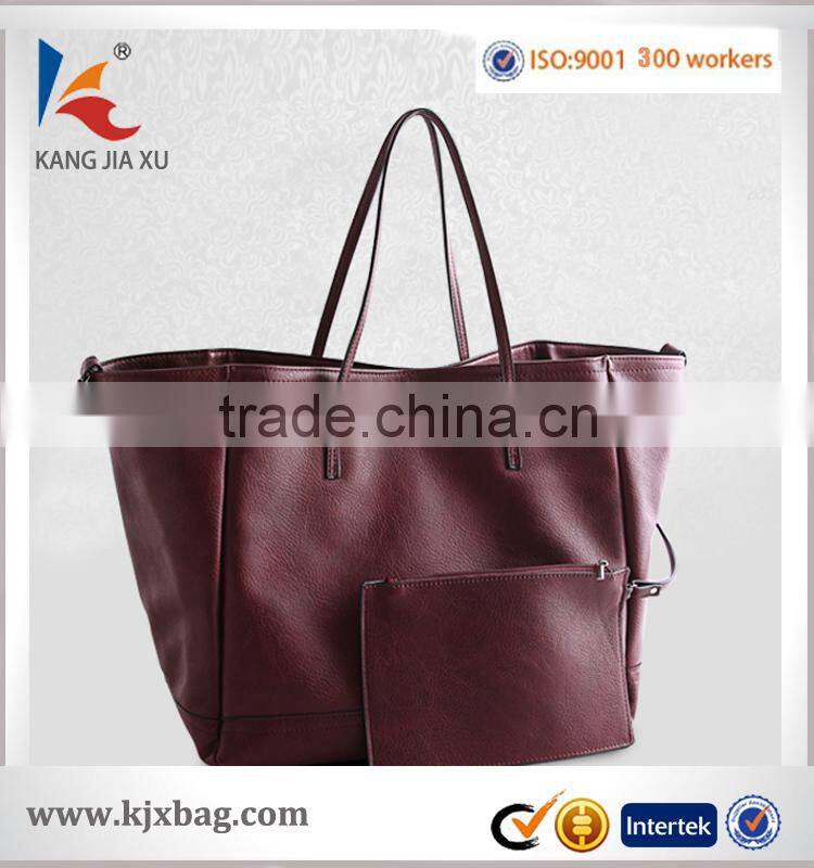 BA-1351 hot selling Women knit hand bag single shoulder bags pu leather weave bags manufacture