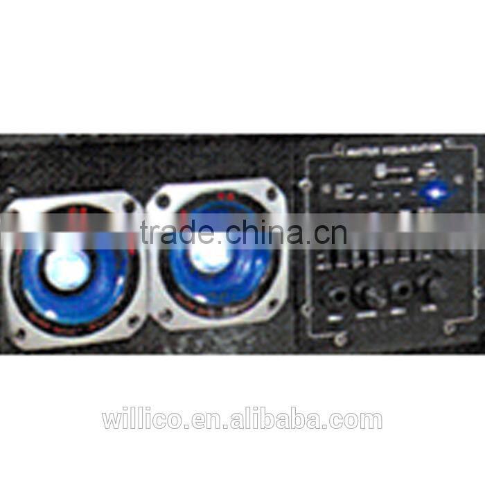 8 inch 2.0 active wood stereo usb fm remote control sd led light speaker