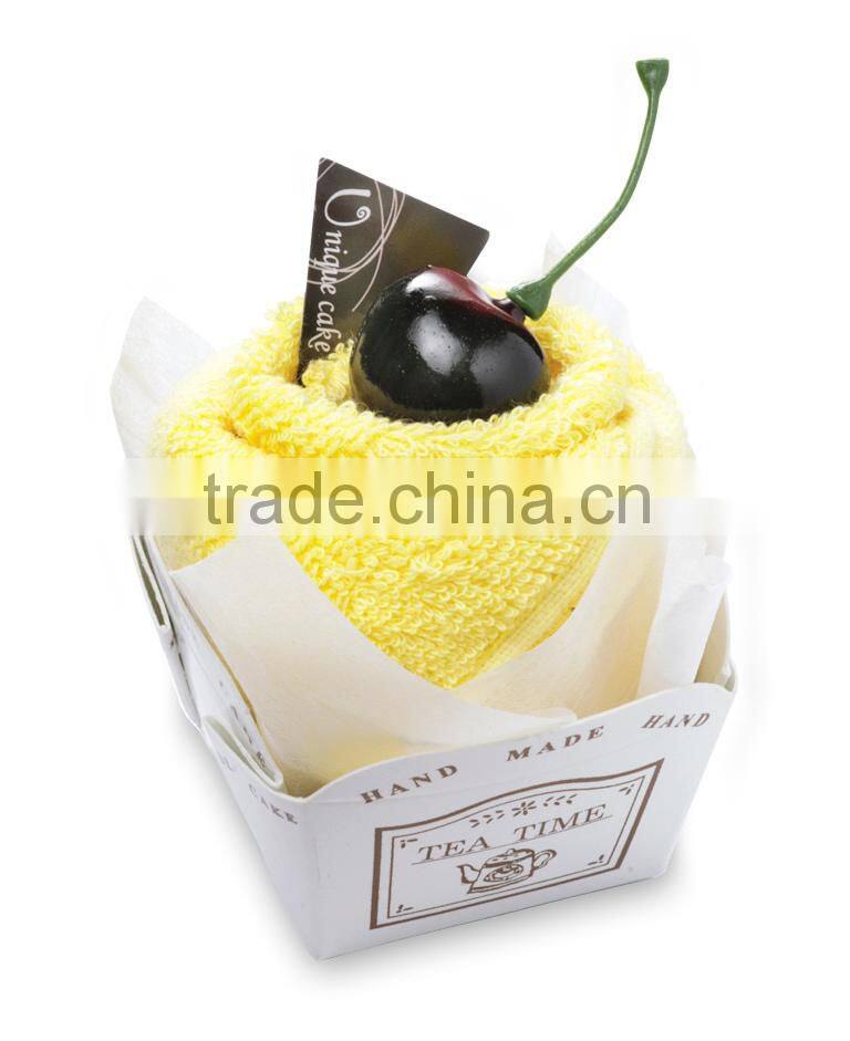 Chocolate Cherry Sponge Cake Towel