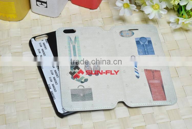 2015 NEW sublimation film cover for iphone 6 OEM leather phone case cover