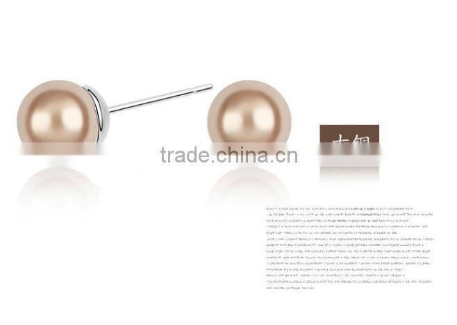 KSTONE 925 sterling silver natural stud earring , stud pearl earring