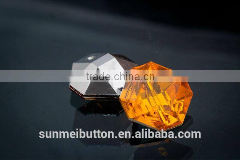 Hot Selling Taiwan Wholesale Tunnel Hole Acrylic Designer Shirt Buttons