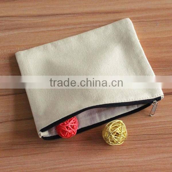 promotion reusable small zipper cotton canvas tote bags
