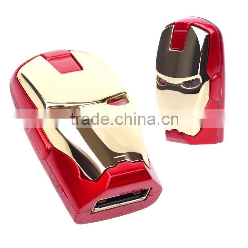 Wholesale Cartoon Marvel Avengers Ironman Iron man USB Flash Drive,Figure Cute Novelty Shape Usb Flash Drive, Custom USB Memory
