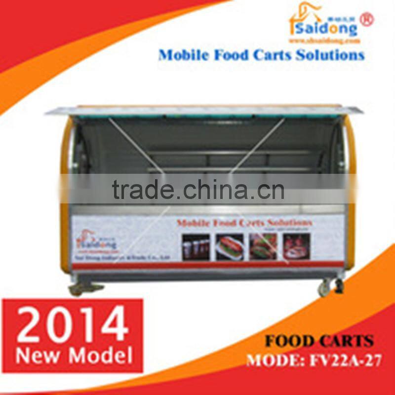 Producing Modern and luxury made in china mobile food cart/fast food van/food trailer for mobile food cart