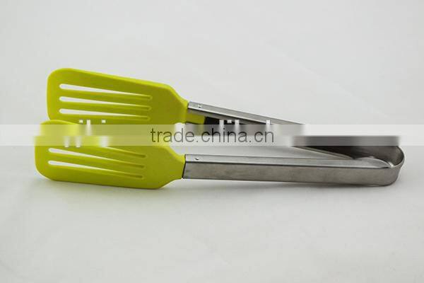 Nice looking stainless steel and Nylon cover candy serving tongs