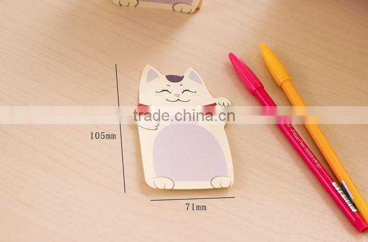 custom note pad with cat in good quality