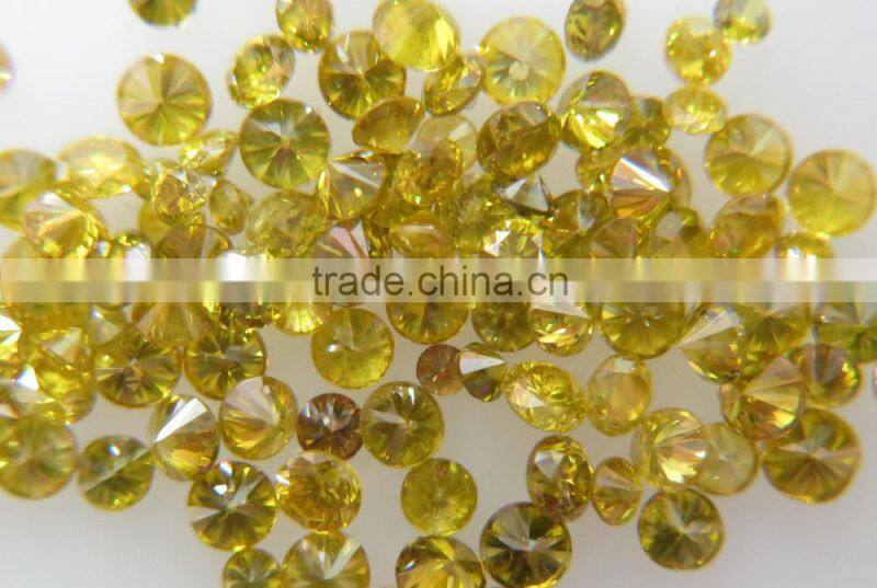 0.05cts 2pc Diamond 1pc Ruby Gold Ring 1.200g in 14 Karat Yellow Gold