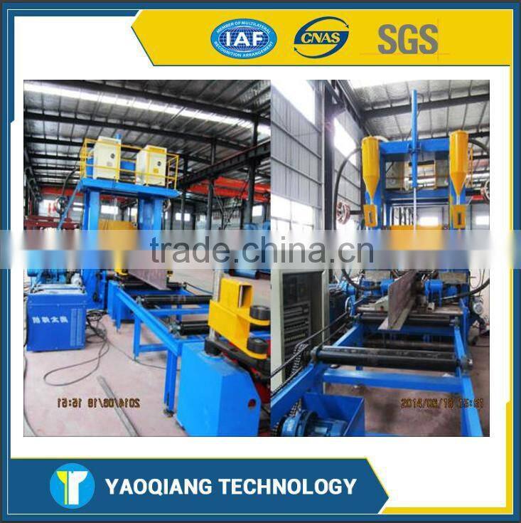 H beam steel automatic welding production line integral (3 in 1)making machine