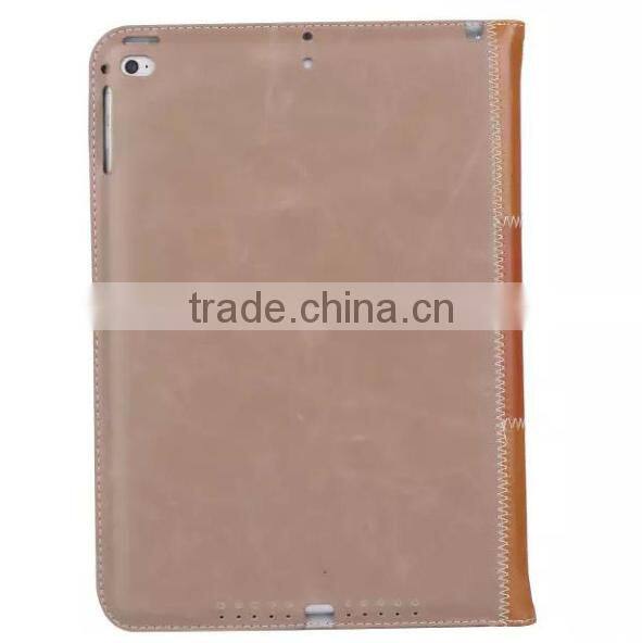 New premium handheld leather case for ipad mini, for ipad mini case, for mini ipad leather case with stand