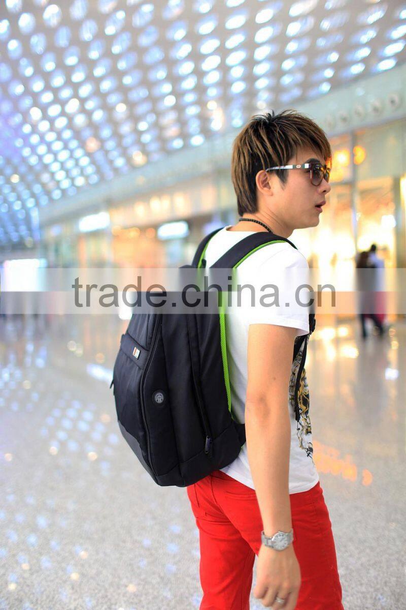 BUBM New arrived black custom nylon removable backpack laptop bags for 15inch