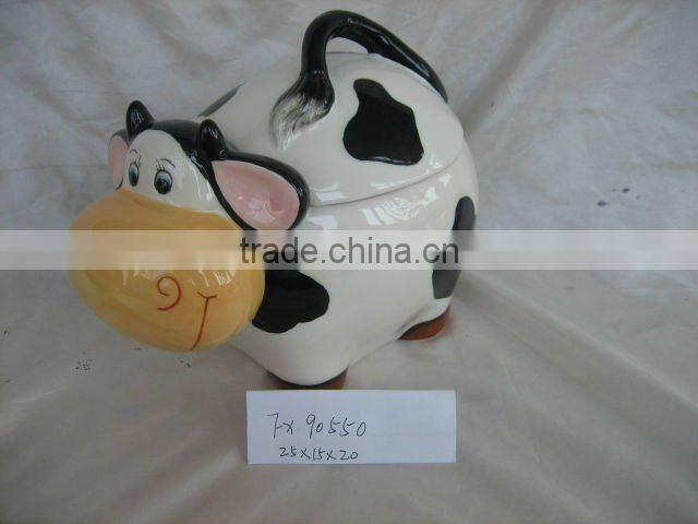 Cow design ceramic