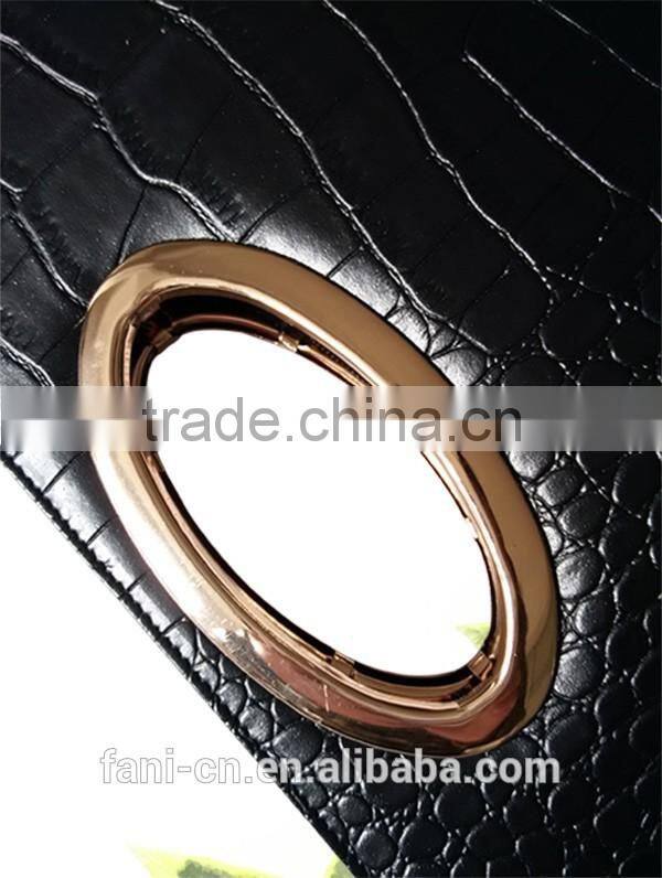 Luxury style crocodile genuine leather single shoulder bag with chain shoulder for women