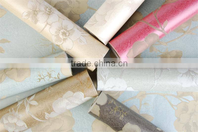 flower pure paper bedroom decoration wallpaper