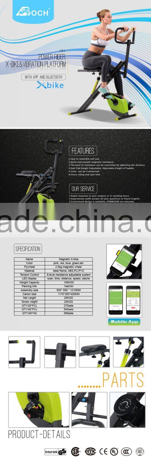 2016 popular new magnetic X-bike do exerciese manufacturers