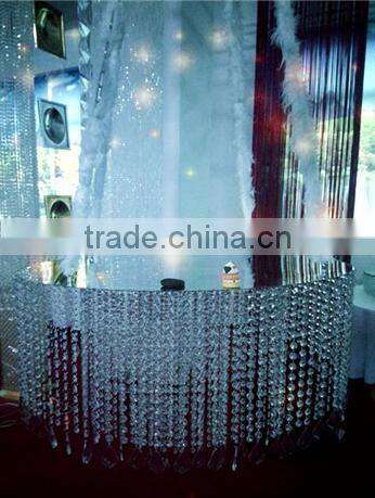 hotsale hanging crystals wedding centerpieces cake stand for wedding