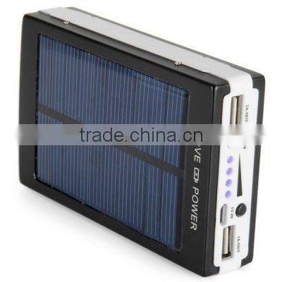 solar led camping lantern with mobile charging solar panel