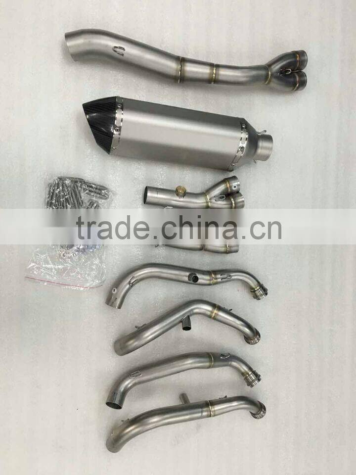 Titanium performance motorcycle exhaust pipe system for ZX6R