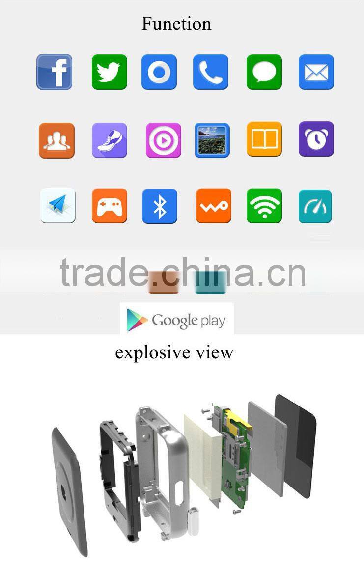 Newest Android 5.1 3G WCDMA 850/2100Mhz 3.0MP HD camera smartphone calling watch with GPS