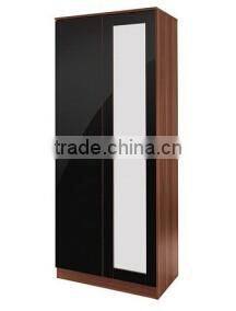 2016 UK High Gloss Walnut/Black chest of drawer