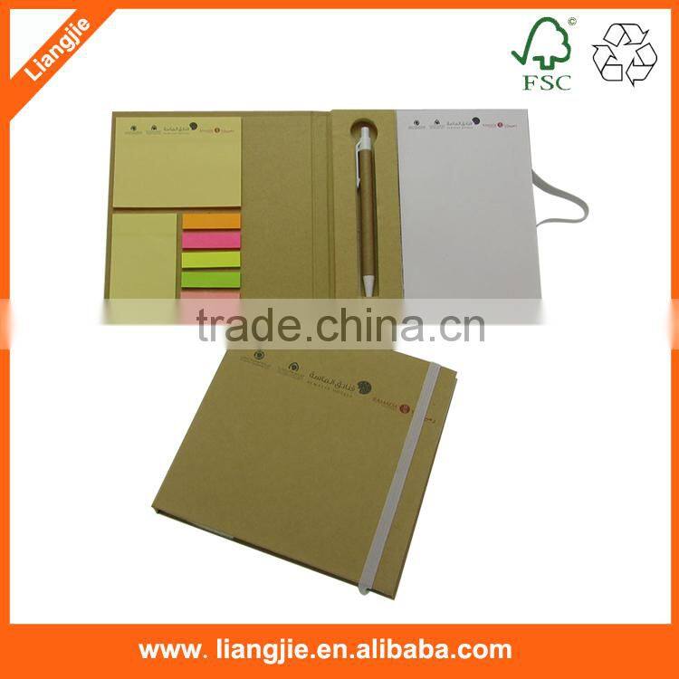 Memo pad with plastic holder, notepad with printing plastic holder
