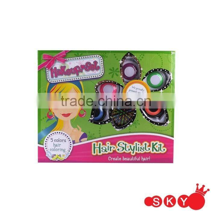 2016 new girl toys cosmetic hair chalk set