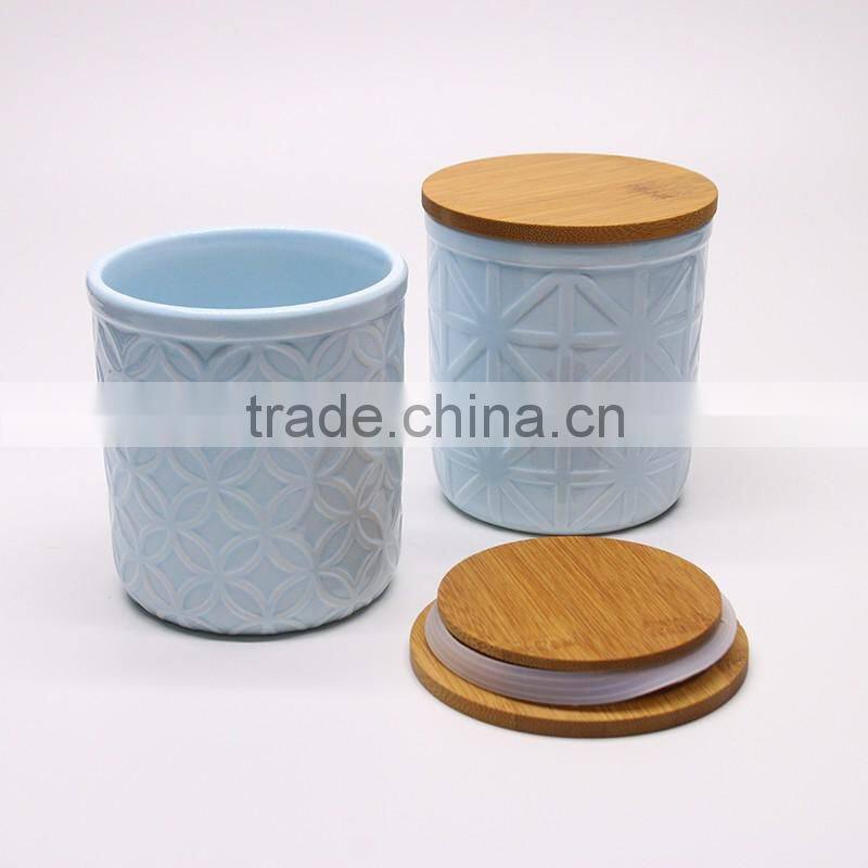 2016 Popular custom design seal ceramic different size spice jar seal with lid