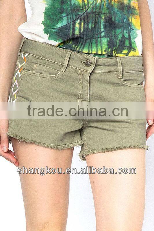 Women Fashion Design Casual Shorts Newest Wholesale Ladies Shorts