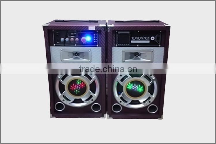 10inch Subwoofer Amplifier With USB Port LED Club Light Speaker For Karaoke