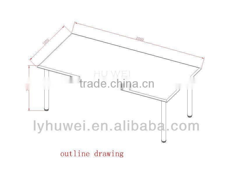 New desk and library furniture