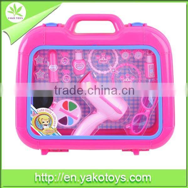 Suitcase packing beautiful accessories toys set for girls