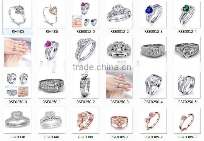 Three hearts ring silver 925