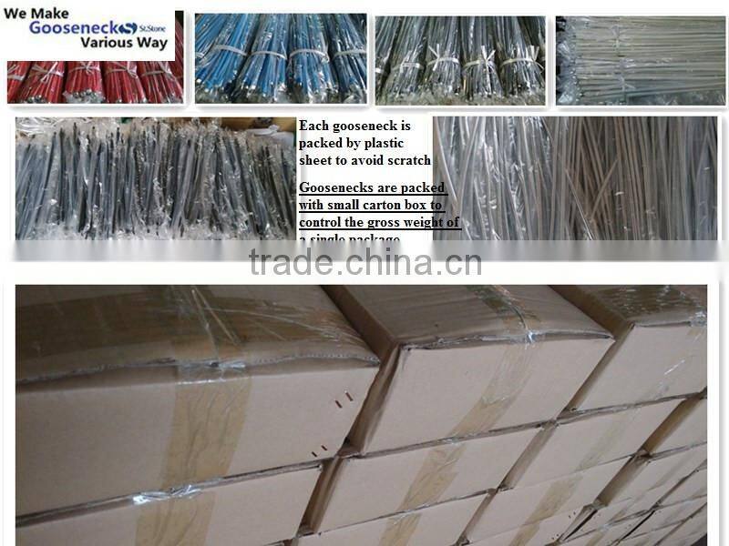 Custom retro LED bronze gooseneck tube