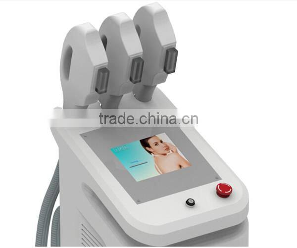 Top quality big promotion! multifunctional 3 handles 1800W e-light ipl rf nd yag laser multifunction machine