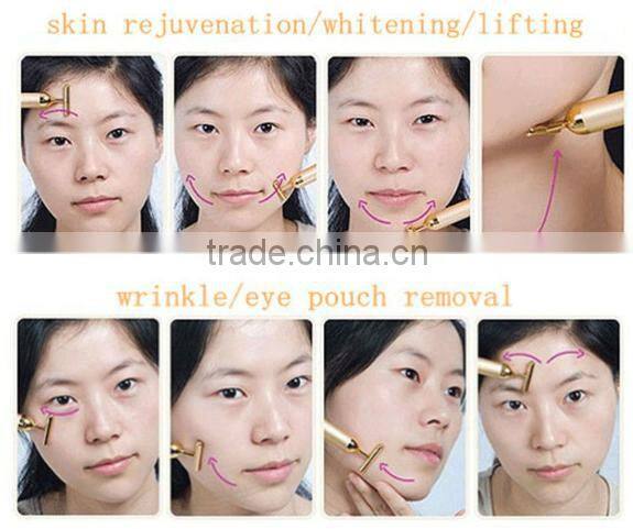 New Arrival Electric Gold Bar Face Massager /Use for Wrinkle Removal and Skin Tightening/Gold Bar