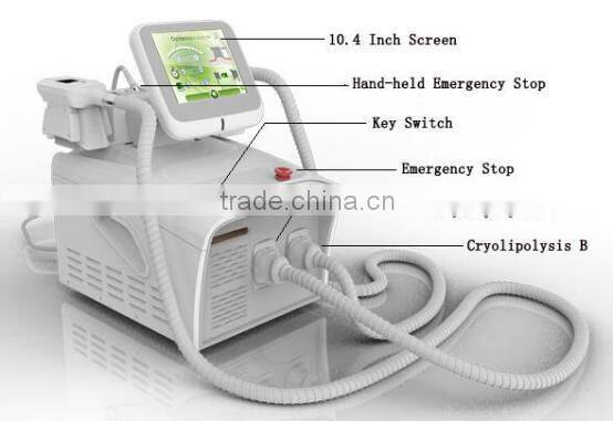2016 Double Heads Portable Cryolipolysis Machine fat freezing machine for fat decreaing