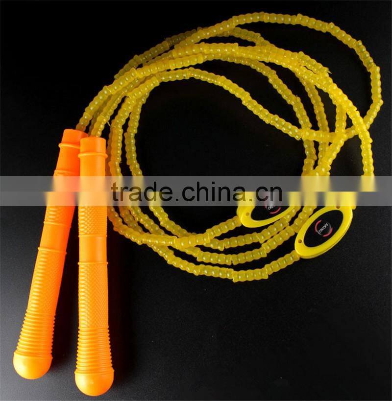 Multi color led flashing jump rope Light up jump rope Glowing skipping rope