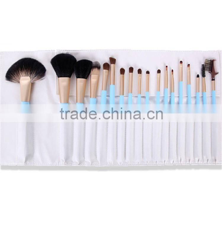 18pcs Pony Hair make up brushes makeup for beauty with makeup brush case