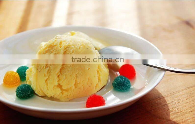 Natural organic white vanilla ice cream flauour powder