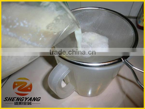 China round table craft food skimmers kitchen pot skimmers with handles stainless steel double mesh wok skimmers