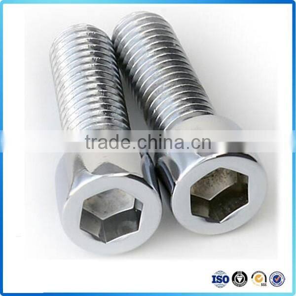 Custom ISO9001 brass hex screw with double threads