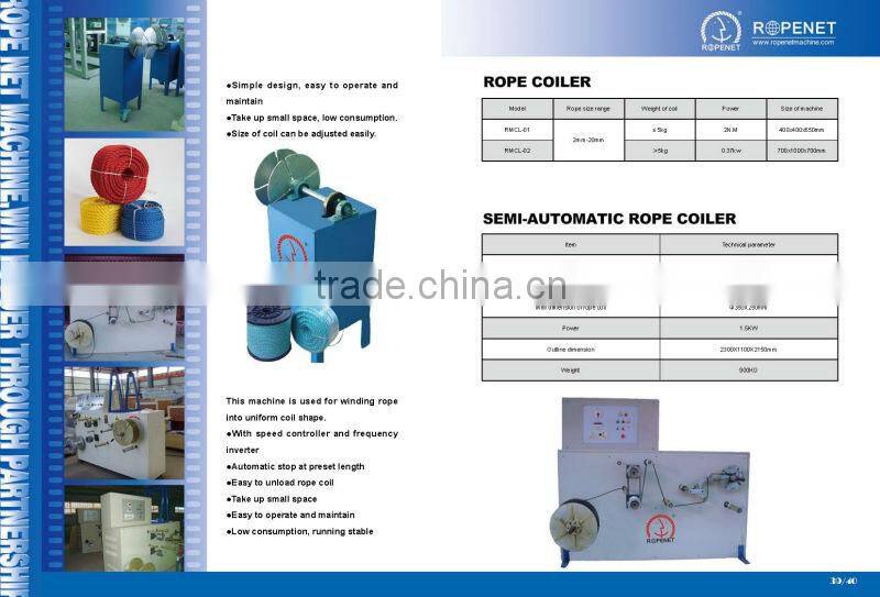 coiler machine M:0086 15163879588 ,Email:alice@ropenet.com