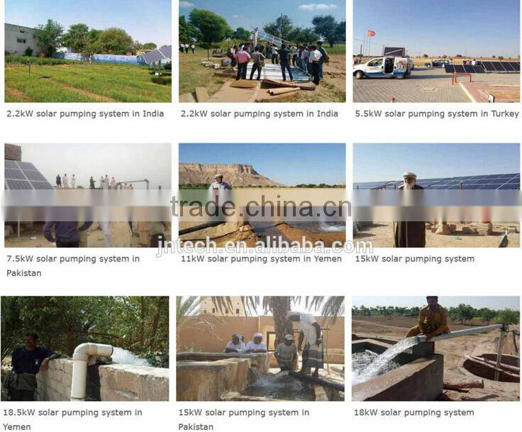 Triphase dc to ac IP65 protection solar water pumping system for daily water using