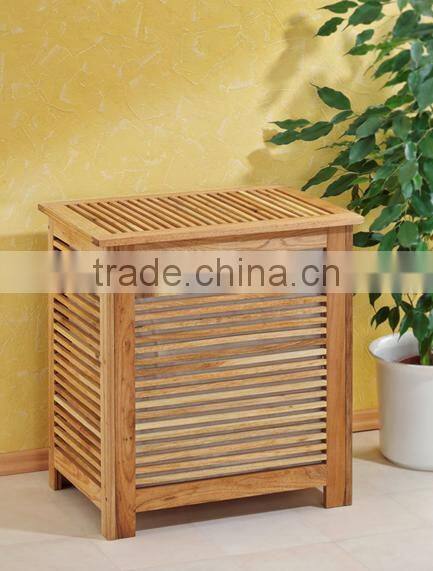 collapsible bamboo laundry basket stand with lid