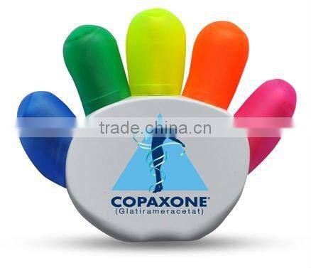 5 finger highlighter pen promotion pen