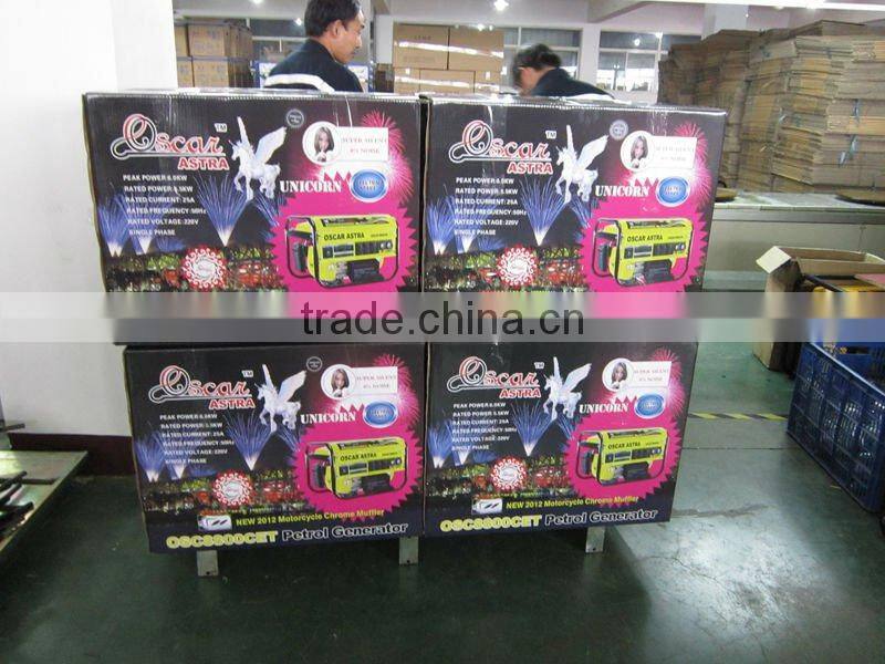 Portable Gasoline Generator Petrol generator low noise Motorcycle muffler Design