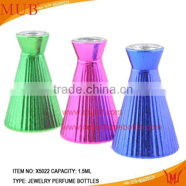 Cute Empty Perfume Glass Bottle With Glass Cap Perfume Bottle Set