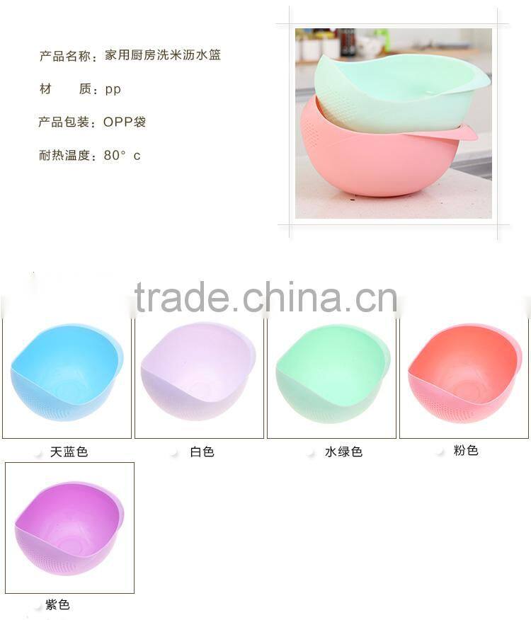 Colorful draining basket --blue(S)