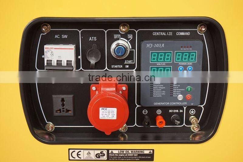 air cooled 2 cylinder diesel power generator 8kva